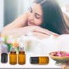 ZEJIA 2ML Essential Oil Roller Bottles Amber Mini Glass Roll
