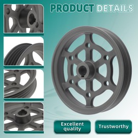 AUTOKAY 4224-764-8502 Front Belt Pulley Fits for Stihl TS700 TS800 Concrete Cut-Off Saws Re# 4224-764-8503 42247648503 4224 764 8503