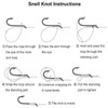 CRLLDPM Fishing Hooks, 100 Pieces Carbon Steel Fishing Hooks in