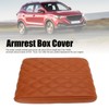 Center Console Armrest Cover Pad Universal PU Leather Waterproof Elastic