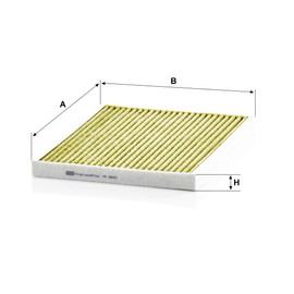 Original MANN-FILTER Interior Filter FP 2243 – FreciousPlus biofunctional pollen filter – For passenger cars