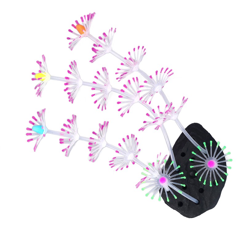 Silicone Glow Fish Tank Decorations Simulation Innovative Landscaping Glowing Artificial