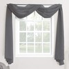 Megachest TAILORED VOILE WINDOW SCARF PELMET 26 color choices (dark