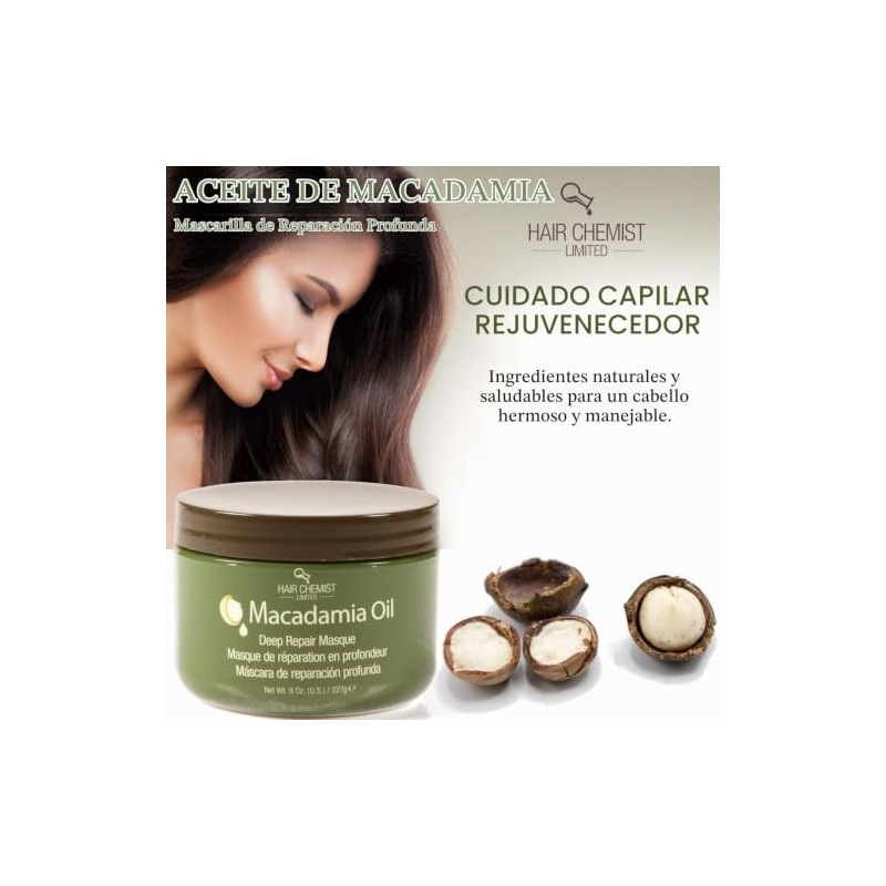Hair Chemist Macadamia Oil Deep Repair Masque Net Wt. 8