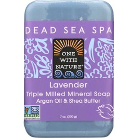 One With Nature Dead Sea Mineral Soap, Lavender, 7-Ounces (Pack of 6)