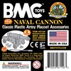 BMC Classic Naval Cannon Artillery Black & Bronze Plastic Army