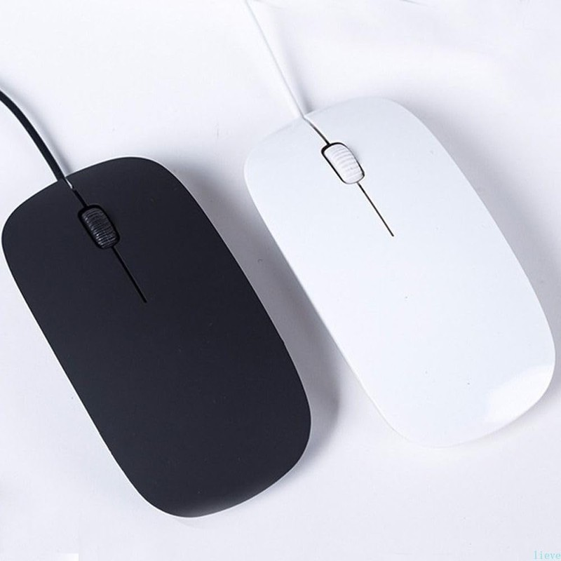 Ultra-Slim USB optical wired mouse for Laptop Computer Desktop, universal