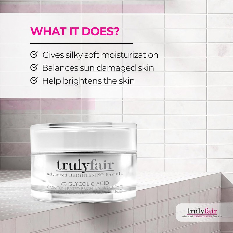 7% Glycolic Acid Concentrated Brightening Cream for women - Night
