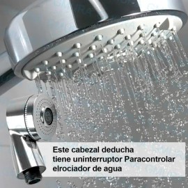 Manguera Con Regadera Botón Lateral Para Lavacabeza Estética                                                                                          