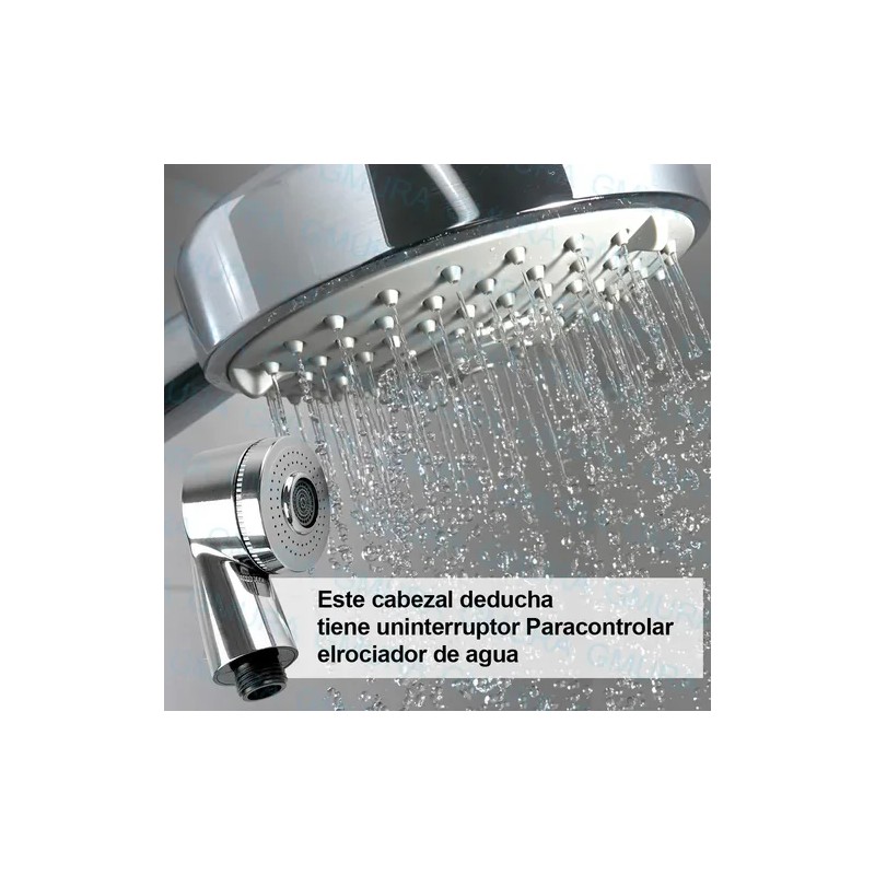 Manguera Con Regadera Botón Lateral Para Lavacabeza Estética