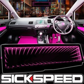 SICKSPEED GALAXY MIRROR LED LIGHT CLIP-ON REAR VIEW WINK REARVIEW PINK P2