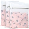 3Pcs Durable Diamond Mesh Laundry Bags for Delicates 12 x
