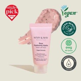 Mary&may Rose+hyaluronic Wash Off - Mascarilla Hidratante Tipo De Piel Todo Tipo De Piel