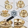 NKlaus Ghee Lamp Oil Lamp with Wick Handmade Brass House