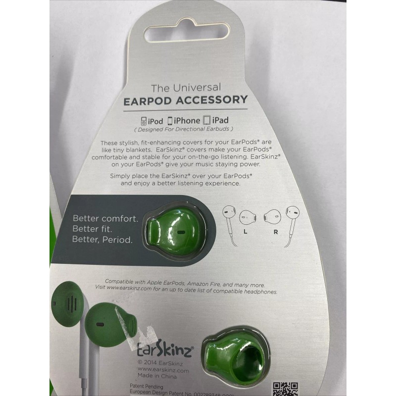 EarSkinz 2 pair EarSkinz Ear Covers (ES2) Designed for Apple