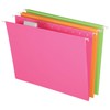 Pendaflex Glow Hanging File Folders, Letter Size, Assorted, Case Pack