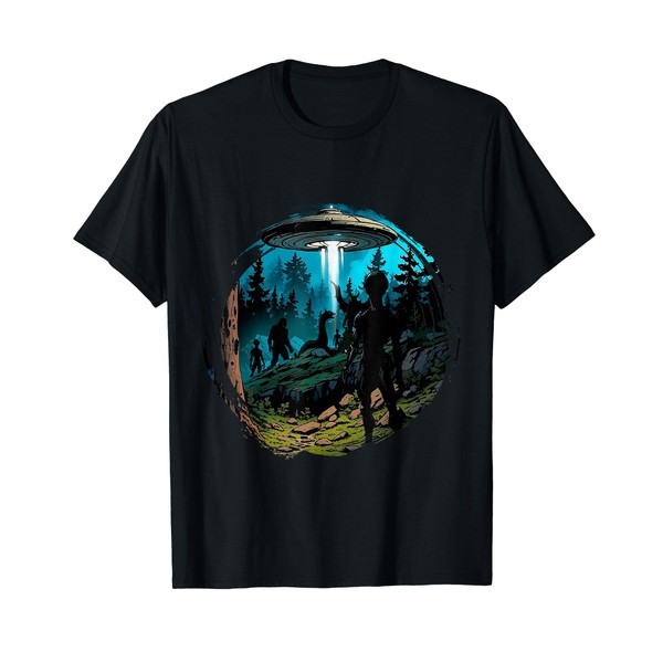 Cryptid Monsters Aliens UFO Bigfoot Outfit Loch Ness Costume T-Shirt