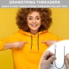 2PCS Flexible Elastic Drawstring Threader Tool - Metal Spring Tool