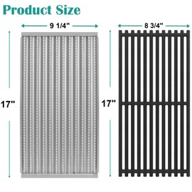 EasiBBQ Grill Grates & Emitter Plates for Charbroil TRU-Infrared 2 Burner