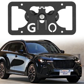 License Plate Holder Front Bumper Mount Bracket Compatible with Mazda CX-30 2020-2024,CX-50 2020-2024 | No Drilling | Installs in SecondsFront License Plate Bracket