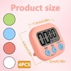 4PCS Digital Timer, Timer Clock Kitchen Timers for Cooking Minute
