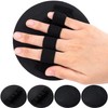 DC,CLISENCE 4 Pcs Round Exfoliating Gloves, Silicone Exfoliating Mitt, Dead