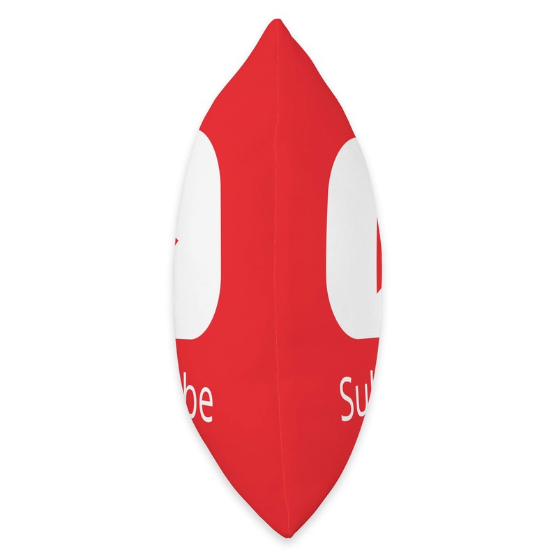 Red Subscribe Video Blogger Play Button Throw Pillow