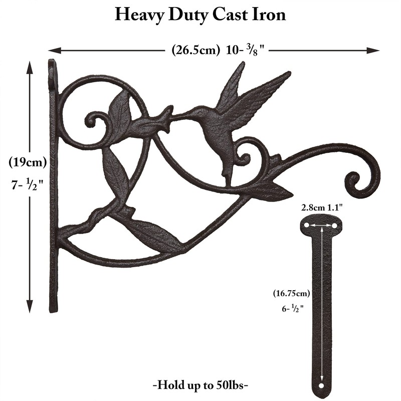FLORWOD 2pcs Plant Hangers Outdoor Heavy Duty for Wall 10