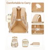 CAMTOP Girls Backpack with Lunch Box & Pencil Case Set,