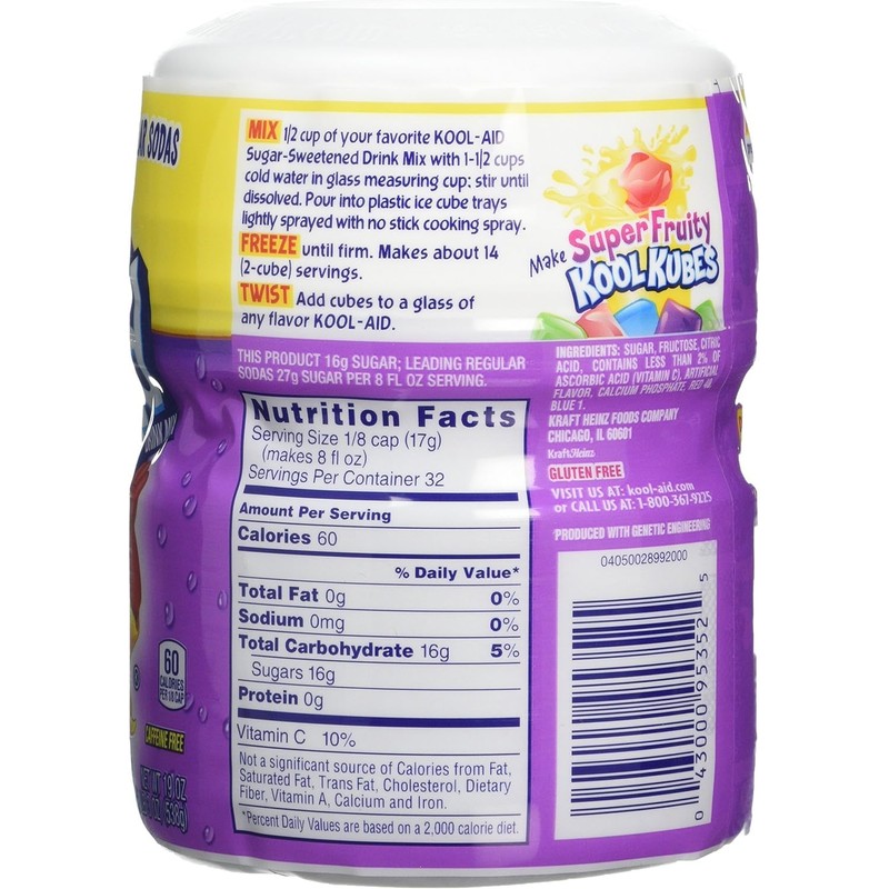 PureGro Kool-Aid Grape Drink Mix 538g (PACK OF 2),269.00 g