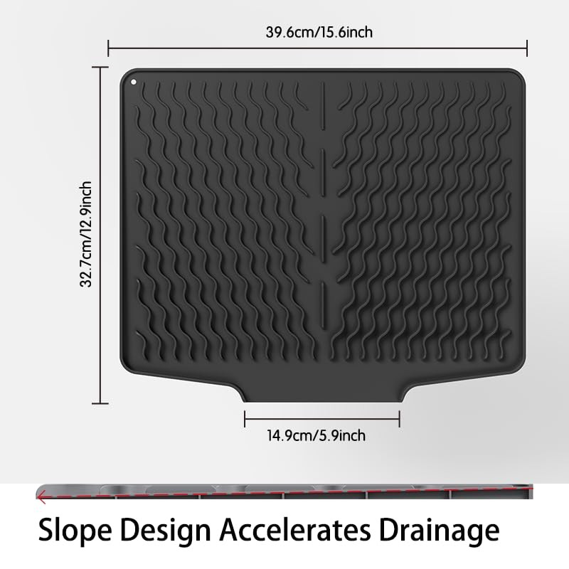 Silicone Mats for Kitchen Counter,Maiyibloom Silicone Dish Drying Mat with