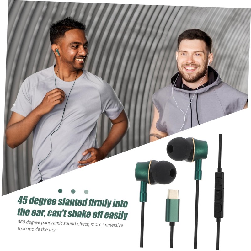 CIYODO USB C in Ear Earphones with Noise Canceling Comfortable
