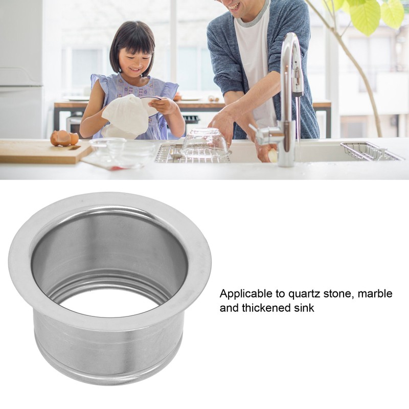 114mm Extended Sink Flange Stainless Steel Deep Garbage Disposal Flange