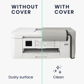 kwmobile Cover Compatible with Brother MFC-J1010DW – Case Printer – Dust Cover Protective Cover – Light Grey