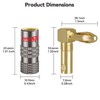 InnoStars Right Angle Banana Plugs (2 Pairs, 4 Pcs), 90