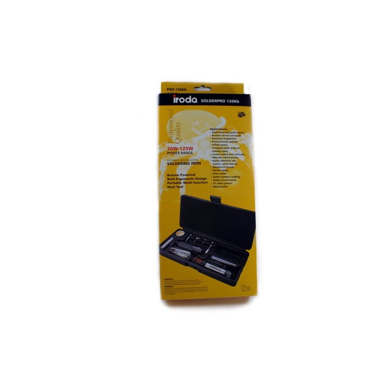 Iroda SOLDERPRO 120 Cordless Refillable Butane Soldering Iron and Torch
