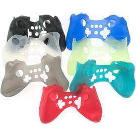 Colorful Soft Skin Case Silicone Protective Case Cover Replacement for Wii U Pro Controller (Blue)