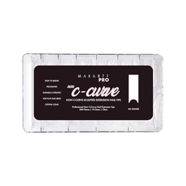 MakarttPro Puntas De Uñas Semicurvas Sin Curva En C Para Profesionales Y Principiantes (Cuadradas), Transparentes
