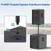 Aiweiwa Metal Speaker Mount Adapter with M20 Threading for DJ/PA