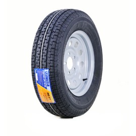 WINDA Trailer Tire Wheel Assembly ST205/75R14 8-Ply D 105L 5 Lug on 4.5" PCD Silver Mod Rim