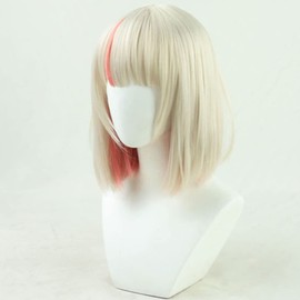 Makaino Ririmu Cosplay Wig, Makaino Ririmu Wig + Net Included, Gold, Pink, Gradient, Heat Resistant, Wig (Bob)