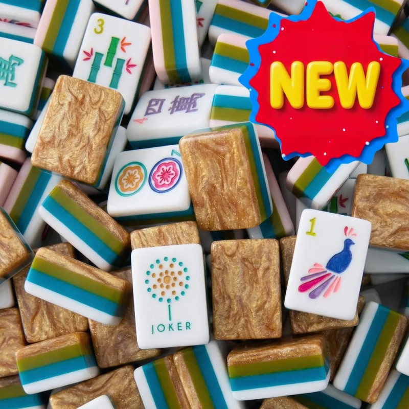 160 Acrylic Mahjong Tiles Rose Red Four-Player Mahjong in Stock
