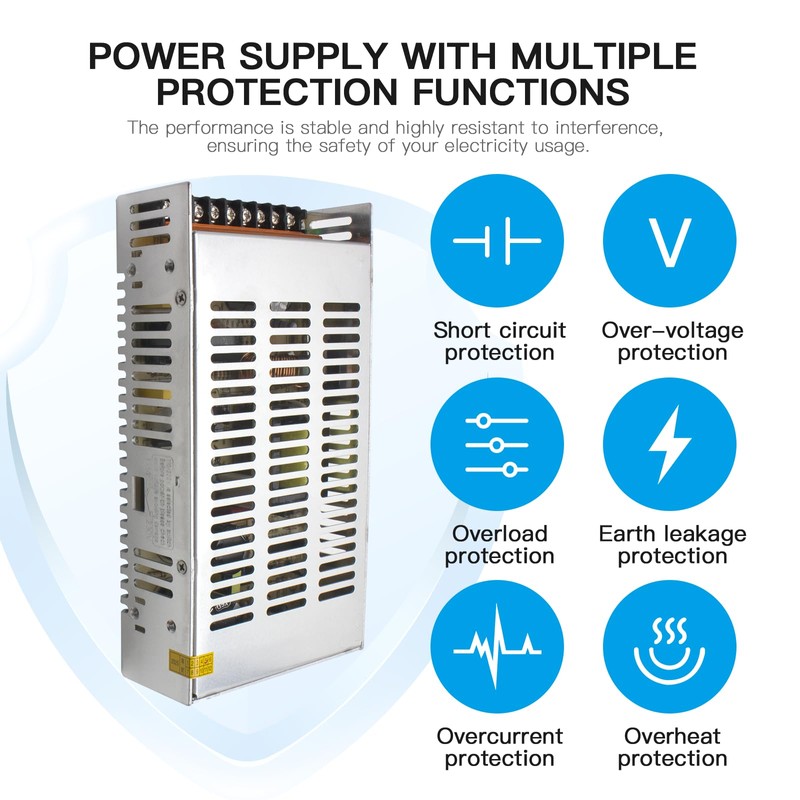 MK-SMPS-S250-24 MAKERELE DC 240W Power Supply Switching Converter, AC 110V-220V