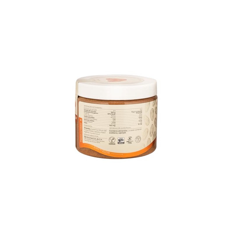 Sarais Crema de Almendra Maca Canela, natural,super-food, nutritiva 430g