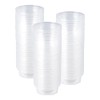 WOLEDOE 100Pcs Crested Gecko Food Dish, 0.5oz Plastic Reptile Feeding