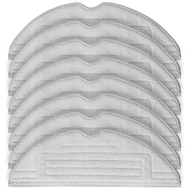 YBVABE Mop Pads for Roborock S7 MaxV Ultra / S7 MaxV Plus / S7 MaxV / /S7 Pro Ultra / S7 / S7+ / S8 / S8+ Series Robot Vacuum - 8Pcs Microfiber Mopping Pad Replacement Accessory