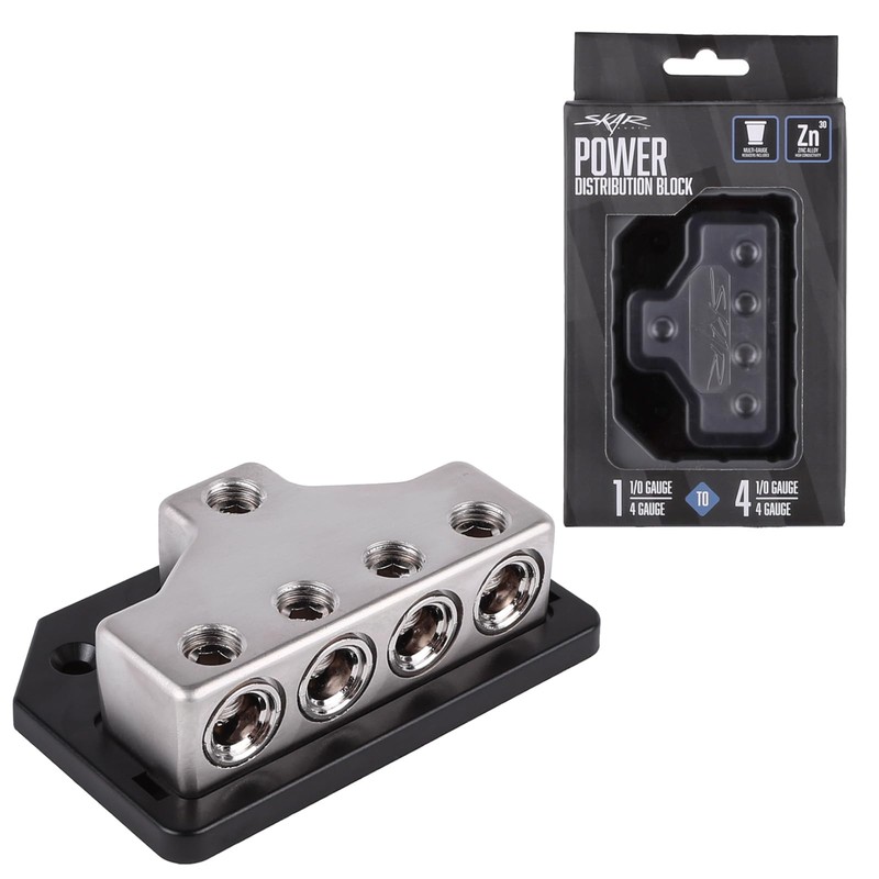 Skar Audio x1 0/4 Gauge Input to x4 0/4 Gauge