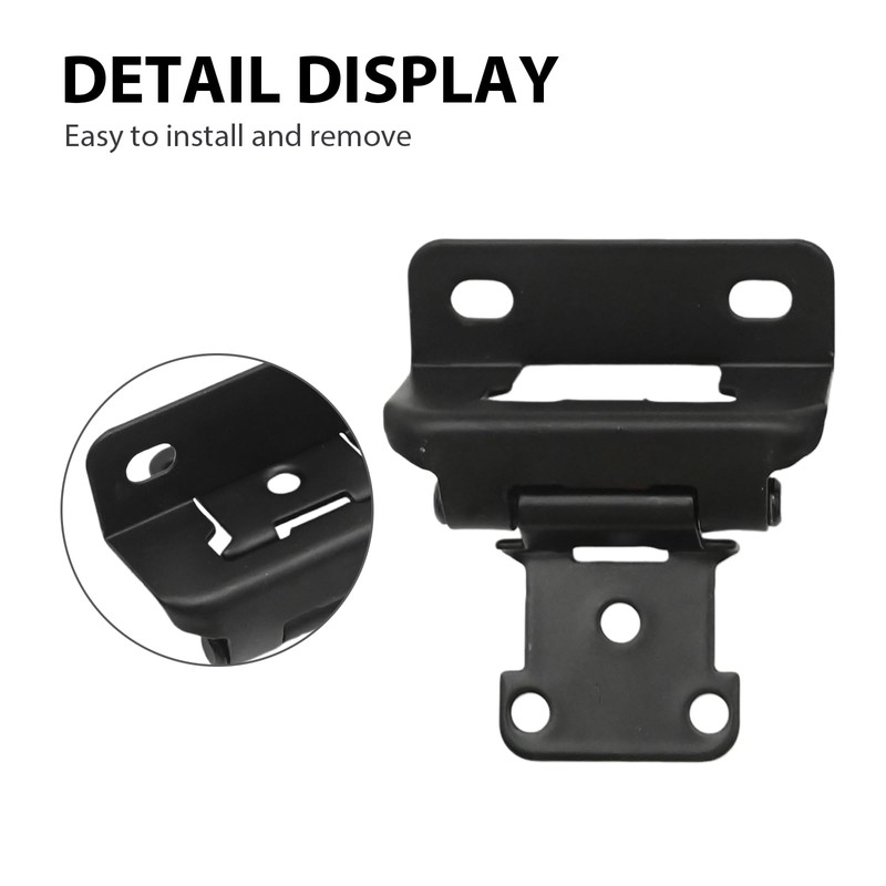 Anxingo 8Pcs 1/2" Overlay Semi Partial Wrap Cabinet Hinges, Steel