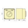 Outdoor Waterproof Switch Socket Isolation Dustproof Rotary OnOff Buttons Indicators