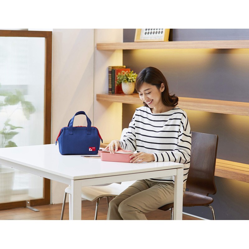 Aimedia 090231 Coin Opening Type Insulated Lunch Bag, Navy